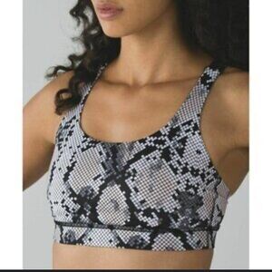 lululemon athletica Black and Gray Sports Bra